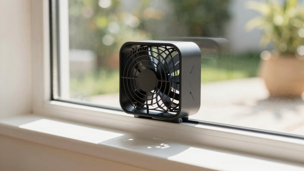 flexible reversible window fans