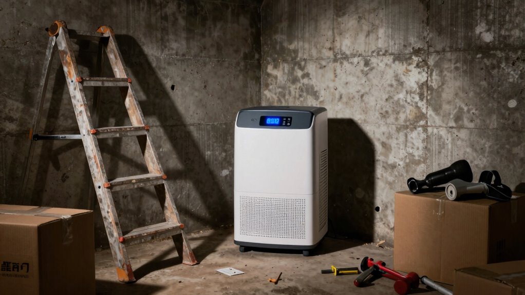 incorrect basement dehumidifier sizing