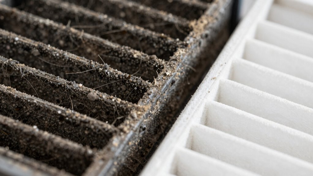 pre filter clogging reduces efficiency