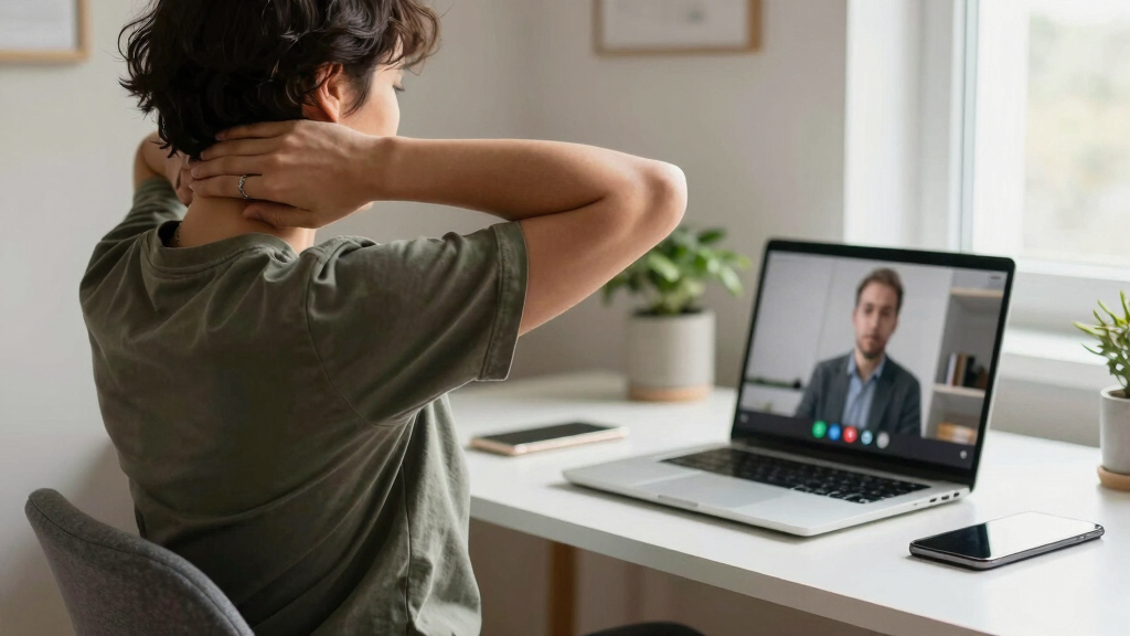 6 Best Yoga Stretches to Do Discretely During a Zoom Meeting